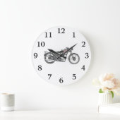 1938エクセルシオールウォリアートバイクアートバイク ラージ壁時計 (ホーム)