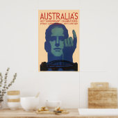 1938オーストラリア鉄道ポスター150周年記念 ポスター (キッチン)