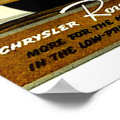 1938クライスラーのスイープ ポスター (角)