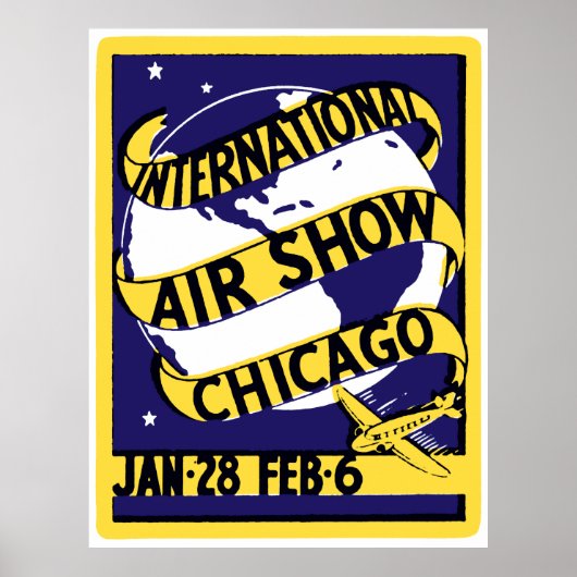 1938シカゴ国際的航空ショー ポスター (正面)