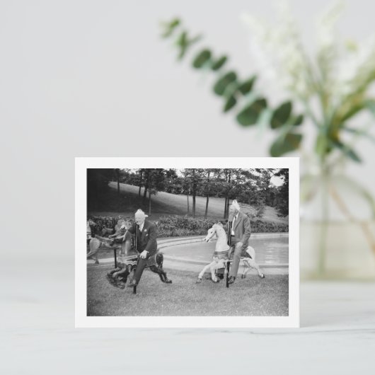 1938メリー年の政治ゴーラウンド シーズンポストカード (スタンド正面)