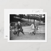 1938メリー年の政治ゴーラウンド シーズンポストカード (正面/裏面)