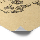 1938ヴィンテージカメラ特許アートスケッチプリント ポスター (角)