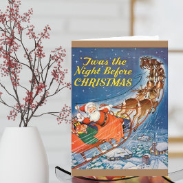 1938ヴィンテージサンタクロースレイトインディア飛んでいる シーズンカード