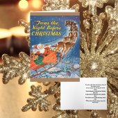 1938ヴィンテージサンタクロースレイトインディア飛んでいる シーズンカード