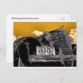 1938ヴィンテージハドソンクーペ自動車はがき ポストカード (正面/裏面)