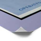 1938ヴィンテージ冬のスポーツ旅行と湖プラシッド ポスター (角)