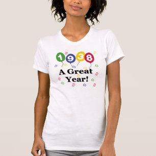 1938年すばらしい年の誕生日 Tシャツ