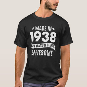 1938年に84歳の誕生で素晴らし作られた Tシャツ