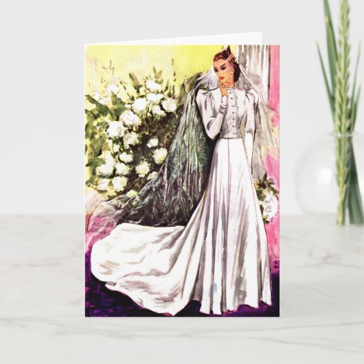 1938年のガ結婚ウンプリント カード (正面)