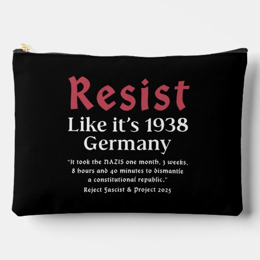 1938年のドイツのように抵抗 アクセサリーポーチ (正面)