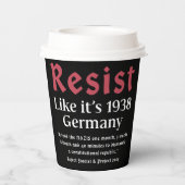 1938年のドイツのように抵抗 紙コップ (裏面)