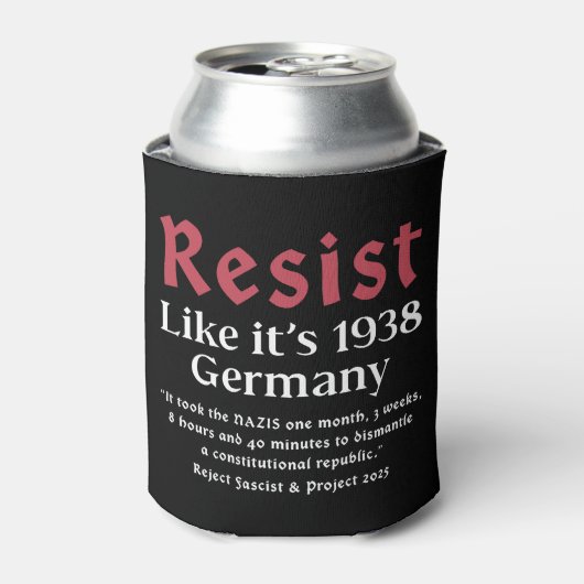 1938年のドイツのように抵抗 缶クーラー (缶正面)