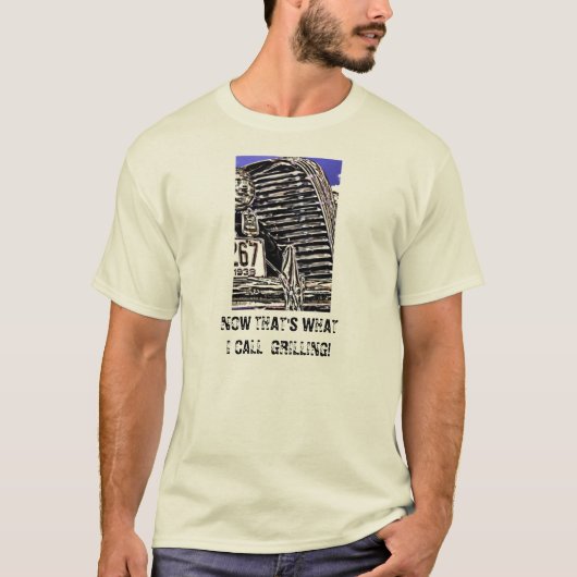 1938年のヴィンテージのハドソンのクーペの自動車Tシャツ Tシャツ (正面)
