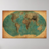 1938年の世界地図 ポスター (正面)