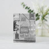 1938年の雑貨屋の看板 ポストカード (スタンド正面)