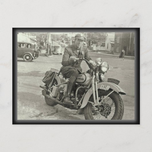 1938年テネシー州ハイウェイパトロール ポストカード (正面)