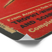 1938年航空航空機雑誌カバーアートプリント ポスター (角)