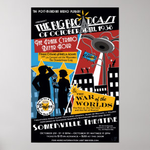"1938年10月30日の大きい放送"ポスター ポスター