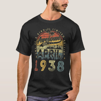 1938年4月素晴らし85誕生日以来85歳 Tシャツ