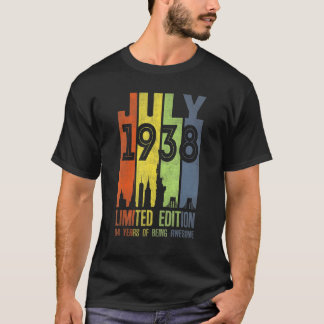 1938年7月84歳1938誕生日 Tシャツ