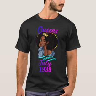 1938年7生まれ月にクイーンが誕生ハッピー84誕生日 Tシャツ