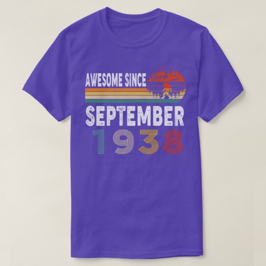 1938年9月から素晴らしい Tシャツ (デザイン正面)