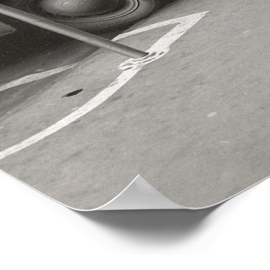 1938年、オマハの自動車。ヴィンテージ写真 ポスター (角)