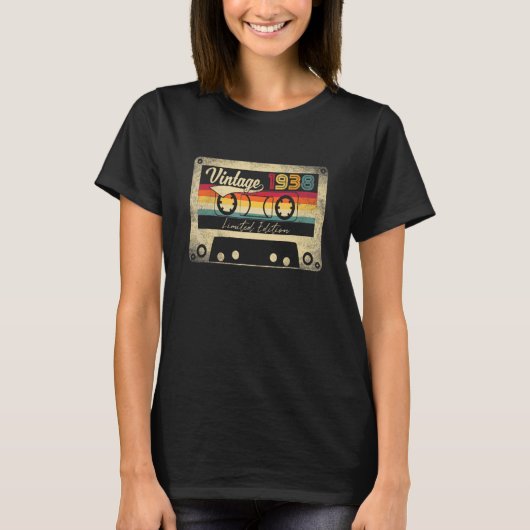 1938最高の年84誕生日ヴィンテージ Tシャツ (正面)