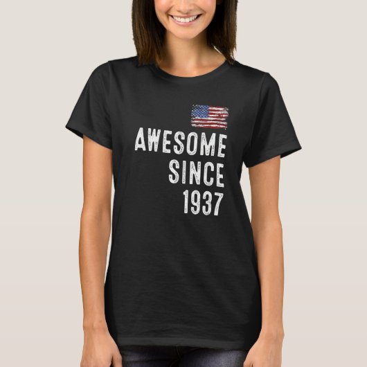 1938素晴らし年から85歳の誕生日プレミアム Tシャツ (正面)