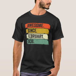 1938素晴らし年2月84日誕生日84年 Tシャツ