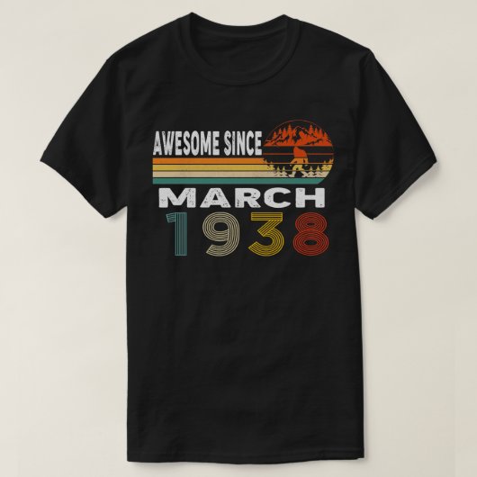 1938素晴らし年3月以降 Tシャツ (デザイン正面)