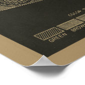 1938航空ハリケーン航空機デザイン芸術プリント ポスター (角)