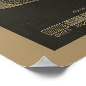 1938航空ハリケーン航空機デザイン芸術プリント ポスター (角)