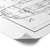 1938航空飛行機ブレゲ462-B4アートプリント ポスター (角)