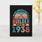 1938 90生まれ年誕生日ギフト建物 カード (黄色い花)