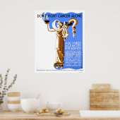 1938 WPAだけで癌と闘わない ポスター (キッチン)