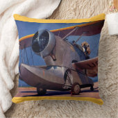 1939グランマンF-2航空機 クッション (ブランケット)
