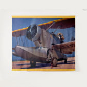 1939グランマンF-2航空機 タペストリー (正面(横))