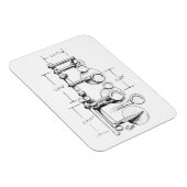 1939セルマーパリ均衡アクションサックス マグネット (右側)