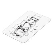 1939セルマーパリ均衡アクションサックス マグネット (左側)