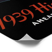 1939ハイアワタ流線列車 ポスター (角)