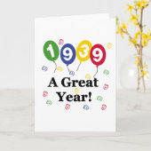 1939年すばらしい年の誕生日 カード (黄色い花)