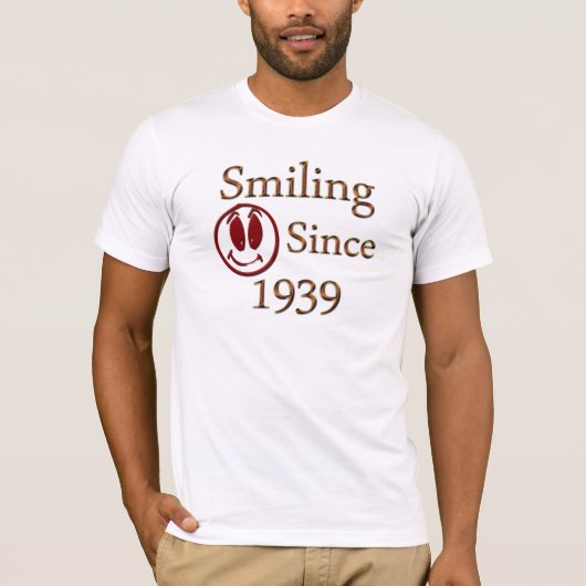 1939年に生まれて下さい Tシャツ (正面)