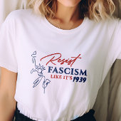 1939年のアンチトランプの抗議のようにファシズムに抵抗 Tシャツ