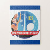 1939年のニューヨークの万国博覧会のヴィンテージ旅行ポスター ジグソーパズル (縦)