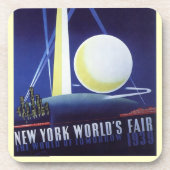 1939年のニューヨーク世界博覧会 ヴィンテージ旅行 コースター (正面)
