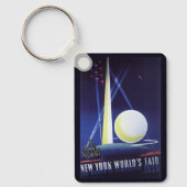 1939年のニューヨーク世界博覧会 ヴィンテージ トラベル キーホルダー (正面)