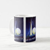 1939年のニューヨーク・シティ・ワールド・フェア、ヴィンテージ・トラベル コーヒーマグカップ (正面左)