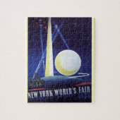 1939年のニューヨーク・シティ・ワールド・フェア、ヴィンテージ・トラベル ジグソーパズル (縦)